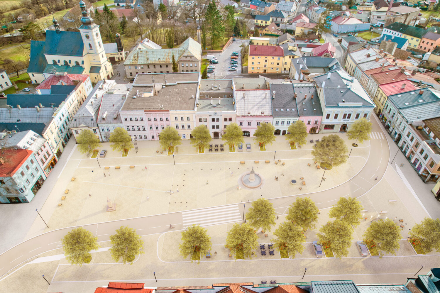 Revitalizace Masarykova náměstí Odry